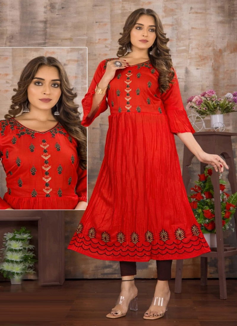 Soniya Vol 01 Fancy Wear Wholesale Anarkali Kurti Catalog
